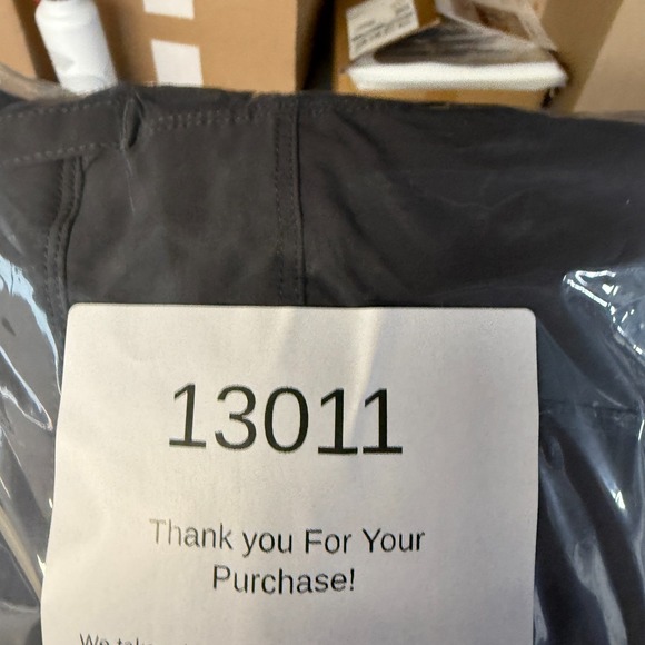 LL Bean Pants Mens 38x29 Gray Water Resistant Cresta Hiking Fleece Lined Cargo - Picture 9 of 9